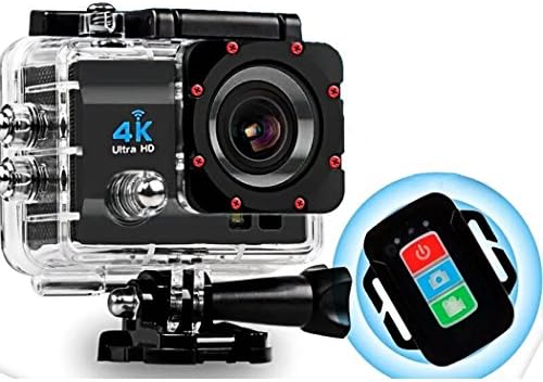 B-sea Wireless Remote Control 170 Degree Wide Angle Ultra HD 16MP 4K WIFI Action Camera with 2.0 inch LCD Screen and 100 Feet Waterproof