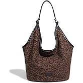 New Leopard Print Tote Bags for Women Large Capacity Travel Shoulder Purses, Women's Fashion Shopping Handbag