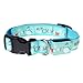 Itery LED Dog Pet Collars Flashing Light Up Pets Collar Size Adjustable Christmas Snowman Pattern (Blue Snowman)