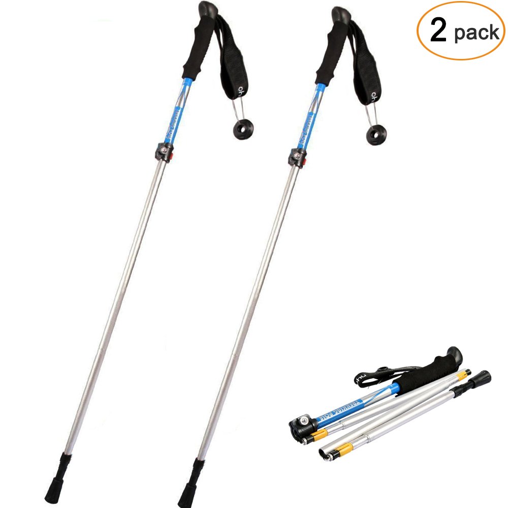  Ohuhu Trekking Poles Foldable And Anti Shock