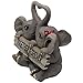 Loving Elephant Couple Figurine with Together Forever Sign and Heart Shape Trunks for Decorative Girls Bedroom Decor Statues Or Romantic Anniversary & Valentine's Day Gifts for Girlfriend and Women