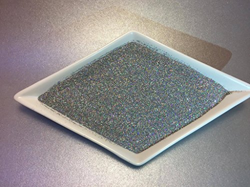 Silver, Extra Fine Holographic Glitter 1/128, 4oz Shaker Bottle