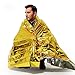 Weoxpr 6 Pack Gold Emergency Mylar Blanket Space Blanket - 52