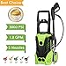 Flagup 3000 PSI Electric Pressure Washer, High Pressure Washer, Professional Washer Cleaner Machine with 5 Interchangeable Nozzles, 1800W Rolling Wheels,1.80 GPM