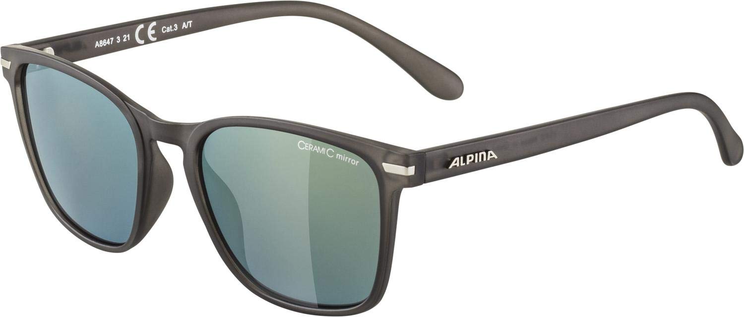 ALPINA Unisex - Adult, YEFE sunglasses, grey transparent matt, One Size