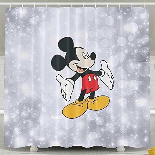 SakanpoCartoon Mickey Mouse Waterproof Fabric Shower Curtain 60"(w) X 72"(h)