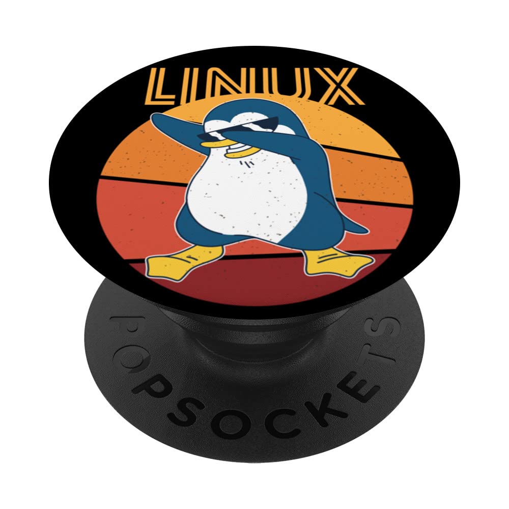 Linux Admin Cool Penguin Nerd Informatics PopSockets Swappable PopGrip
