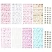Sunmns Glitter Letter Gift Alphabet Sticker Self Adhesive Letters and Star Stickers, 10 Sheets