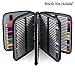 BTSKY®Colored Pencil Case Holder- Big Capacity Deluxe PU Leather Storage Pencil Organizer Holds 160 Pencils with Handle Strap for School College Office Watercolor Pencils Organization(Brown)
