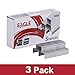 Eagle No.10 Mini Premium Staples for #10 Staplers, 1000 pcs Per Box, Pack of 3 Boxes, 3000 pcs in Total, Silver