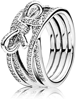 Amazon 指輪 人気 ランキング25 スタイル 925 スターリングシルバーリングチャームプリンセスクラウン花ハートシルバーチャームの指輪ジュエリー指輪 リング ブランド リング 通販