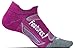 Feetures! Men's Elite Merino+ Ultra Light No Show Tab, Berry + White, Medium