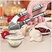 Garlic Press, Mincer, Peeler made of Stainless Steel for Effortless Use and Easy Cleaning - Durable, Large Capacity for Garlic and Ginger.