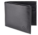 Fox Men's Leather Bifold Wallet, Black, One Size