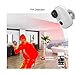 CTVISON Indoor/Outdoor Battery Powered Security Camera,Wireless Rechargeable 6000mAh Home Surveillance WIFI Cam,Support 2-Way Audio,Night Vision w/PIR Motion Sensor & SD Slot, CCTV Video House Monitor