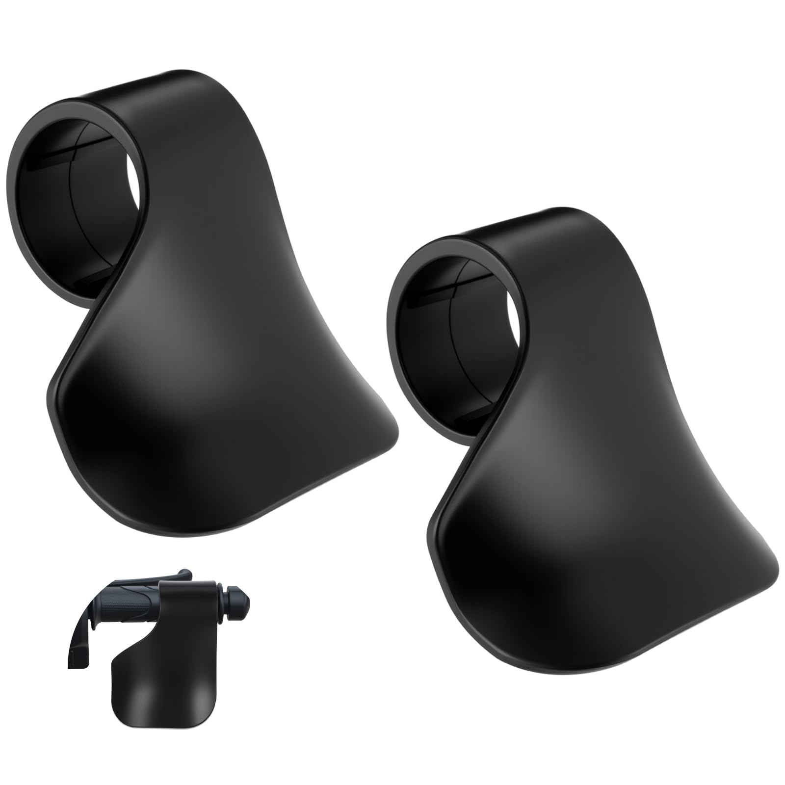 Photo 1 of 2 PCS Motorcycle Throttle Assist, Wrist Throttle Assist Rest Control Handlebar Grip Motorcycle Throttles Booster, Black Throttles Mounted Cruise Assists Hand Rest Control Grips for Electric Bike