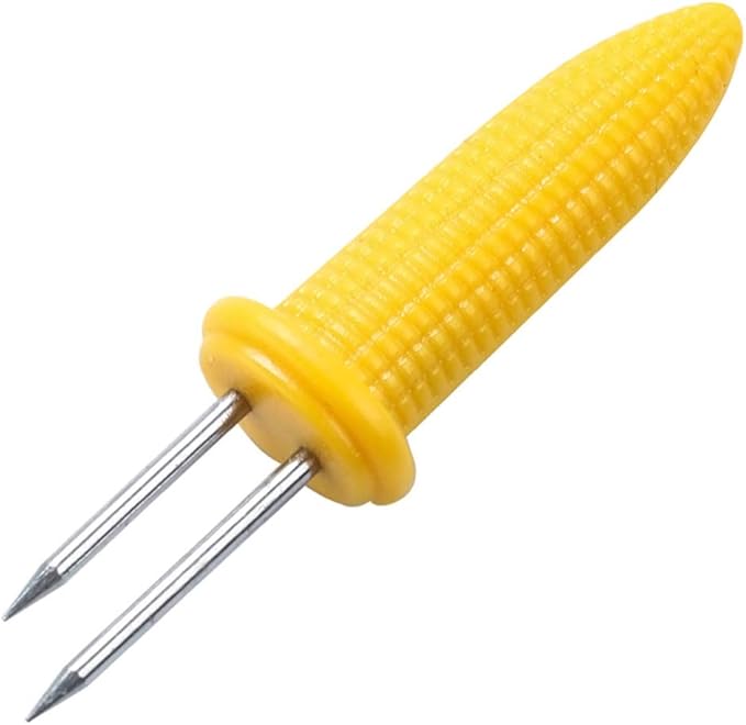 ForHe Corn Cob Holder, 4 Pcs Stainless Steel Corn Holders