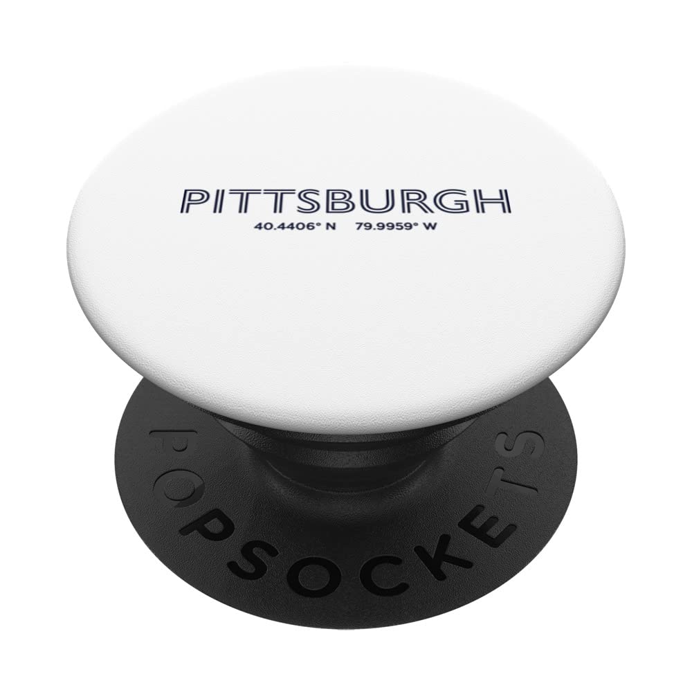 USA City Coordinates - US Pittsburgh PopSockets Swappable PopGrip