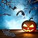 Jovitec 24 Pieces Hanging Bats Halloween Bat Decoration Rubber Bat Realistic Spooky Bats for Halloween Party Favors and Decoration, 5 Sizes