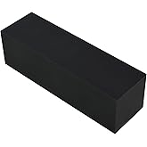 UHMW Tapping Block Polyethylene Rectangular Solid (Black, 2.4 * 2.4 * 8 in) | Ultra High Molecular Weight, Plastic Blocks for Machining Home Improvement DIY Projects
