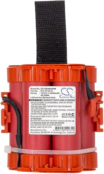 CS Replacement Battery for Flymo Robotic Mower 1200R 18V 2500mAh