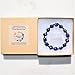 Zenergy Gems Charged Custom (2-Bead) Natural Premium Lapis Lazuli Stretchy Bracelet + Selenite Charging Crystal Included