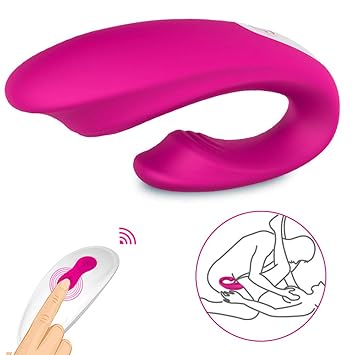 G-Punkt-Vibrator, Paar-Vibrator für Sie Klitoris und Sein Anus Stimulation, Sexspielzeug für Frauen und Paare, Silikon Vibrat