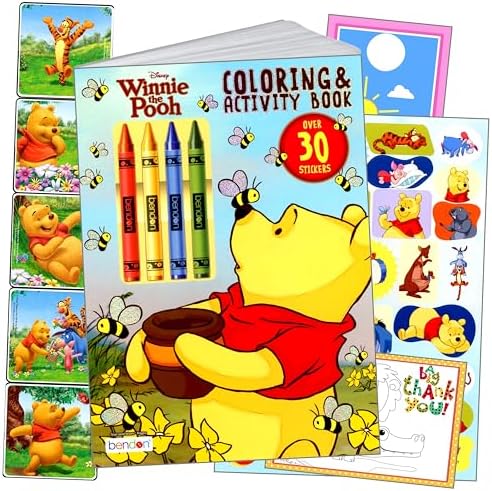 Winnie the Pooh Big Fun Book to Color ~ Trying to Fly Is Fun