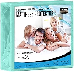 Utopia Bedding Waterproof Mattress Protector Twin