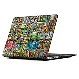 iCasso MacBook Air 13 Inch Case Art Printing Matte Hard Shell Plastic Protective Cover for Apple Laptop MacBook Air 13 Inch Model A1369/A1466 (Bookshelf)