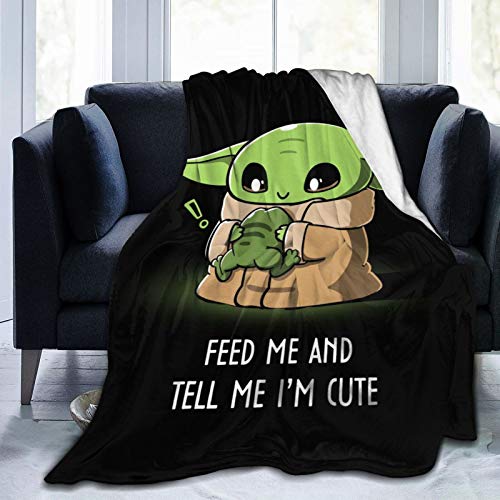 Baby Yoda Blanket Ultra-Soft Micro Fleece Blanket Throw All