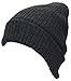 Best Winter Hats Adult Solid Color Thick W/Fleece Lined Cuffed Beanie (One Size) - Gray