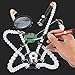 Helping Hands Third Hand Soldering with Magnifier Tool for Electronics Repair, Jewelry (with Magnifying Glass and Mini Flashlight)