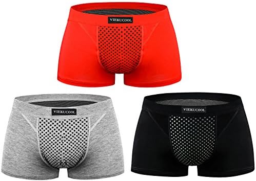 Wentsven Men's Boxer Briefs 3 Pack Mineral Magnet Health Care Underwear
