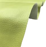 A-Express Grained Faux Leather Fabric Waterproof 2m Pistachio 140cm Wide view 2