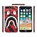 iPhone 7/8 Shark Face Case Street Fashion: Luxury Flexible Durable Designer Protective TPU Cover/Bumper/Skin/Cushion with Wrist Strap (Compatible with 4.7