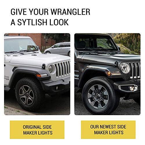 FIERYRED JL LED Fender Light Kit Compatible with 20182020 Jeep