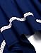 Meaneor Casual Dress for Women, Womens Long Sleeve Casual Irregular Hem Loose Tunic Shirt Dress for Her(Navy Blue,XXL)