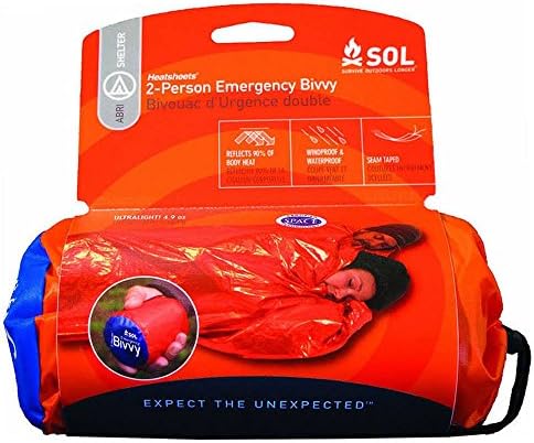 Adventure Medical Kits Survive Outdoors Longer 2 Person Emergency Bivvy Orange/Black One Size