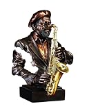 Deco 79 Beautifully Carved Polystone Music Player