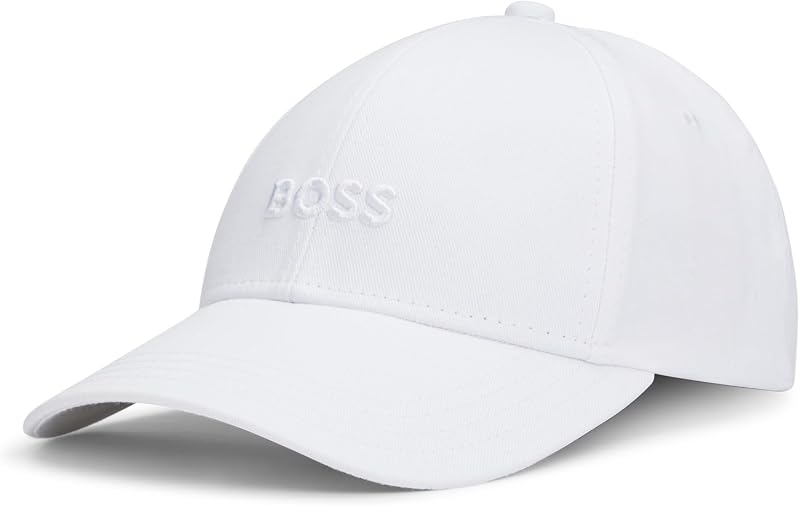 Herren Center Logo Cotton Twill Cap Baseballkappe, Blanko-Weiß, EinheitsgröÃŸe