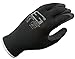 Better Grip Ultra-Thin BGSB1 Nylon Sandy Latex Coated Work Gloves, 4 Pairs/Pack (Small, Black)