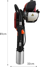 T-Mech 37.7cc Petrol Post Driver Ram 4-Stroke Fence Picket Jack Hammer w/ Case view 8