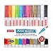 Oil-Based Paint Pens, Extra Fine Point, Needle tip(very fragile), ONLY on Smooth and Non-porous surfaces: greeting cards, rock, mug, and glass,12 Metallic and Neon colors, SHAKE VIGOROUSLY BEFORE USE