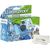 Fujifilm Quick Snap Waterproof 27 exposures 35mm Camera 800 Film, 1 Pack + Quality Photo Microfiber Cloth (1 Pack)