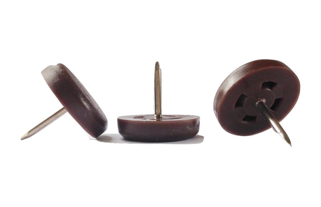 Plastic nail sliding glides pads hard wearing nail knock in furniture