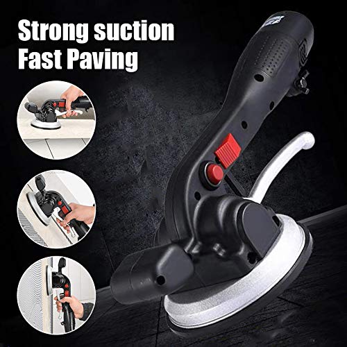 Tenrry Tile Vibrator Electric Handheld Automatic Leveling Machine Tool for Floor Wall (us, 2 Batteries 1 Charger)