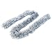 Alonsoo 25ft Christmas Tinsel Garland, Christmas Tree Ornaments Home Party Classic Shiny Sparkly Ceiling Hanging Decorations, 4 inch Wide Filaments Silver.