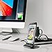 iphone Charging Station, Hizek 2.4A Max Lightning Charging Dock Charger Stand Cradle Smartphone Holder for iPhone 7/7Plus/6s/6sPlus/6/SE(Black)