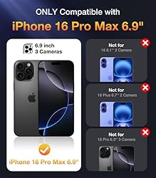 Diaclara Magnetic Designed for iPhone 16 Pro Max